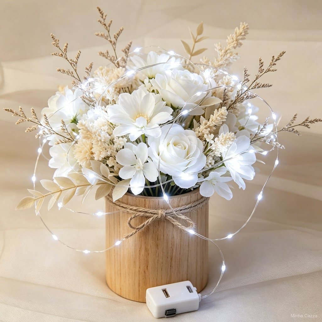 30/40/48 Pcs Iluminação Led Branca A Bateria Decorativa Sem Fio Acende Imediatamente Alta Confiabilidade E Economica