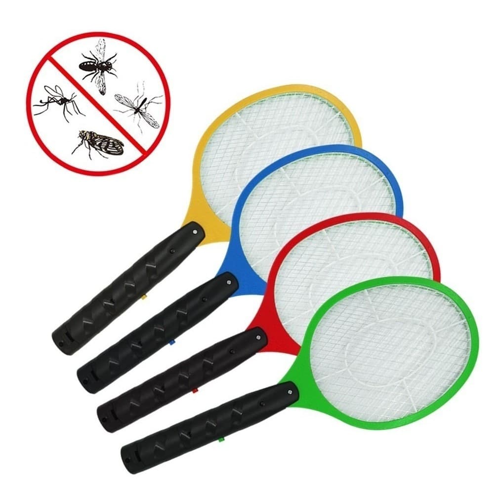 Raquete Mata Mosca Elétrica Recarregável Pernilongo Bivolt