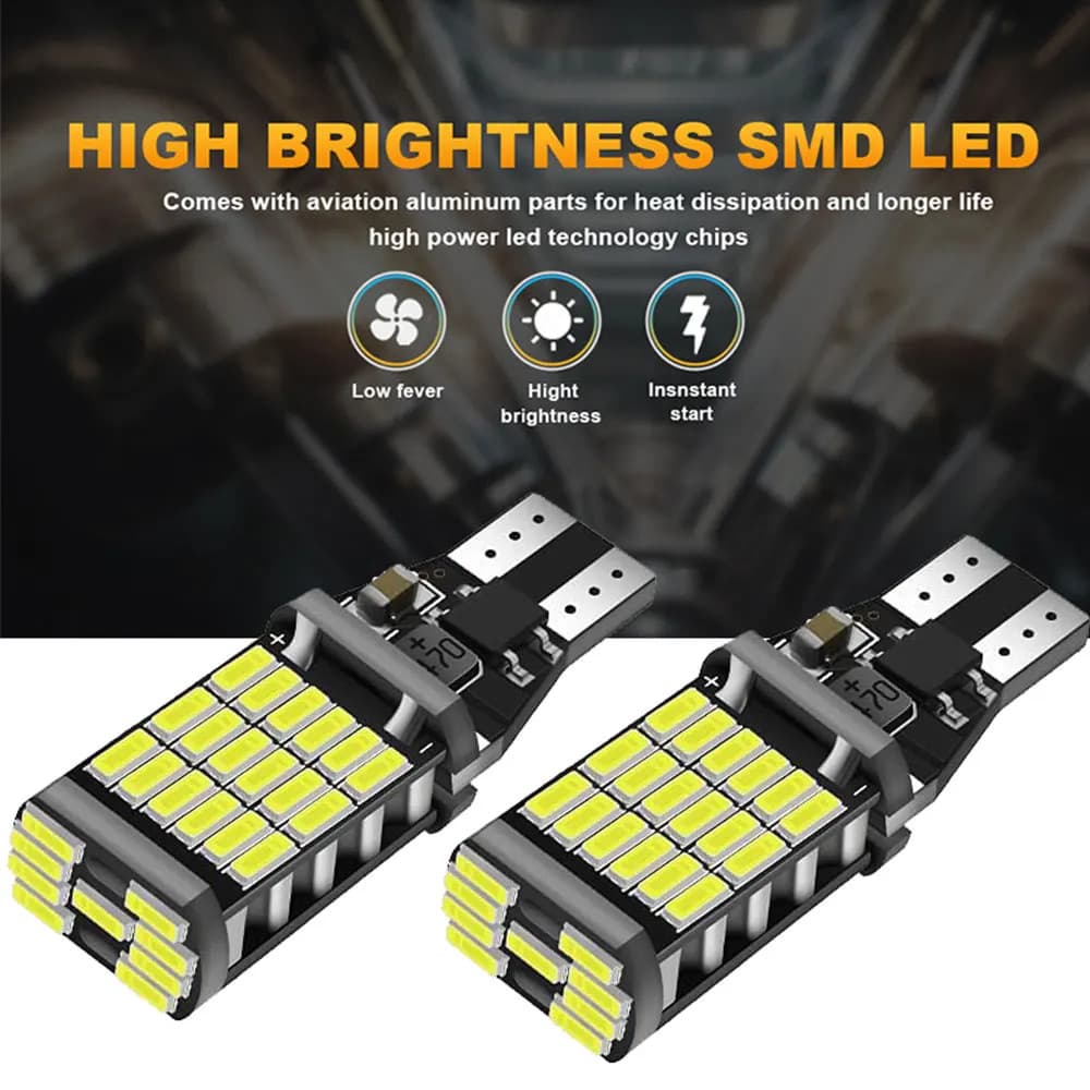 2 Pçs LED Luz Reversa Para Mercedes Benz W205 S205 S204 A207 C207 S212 W176 W177 W246 W242 Abce Classe T15 W16W Canbus