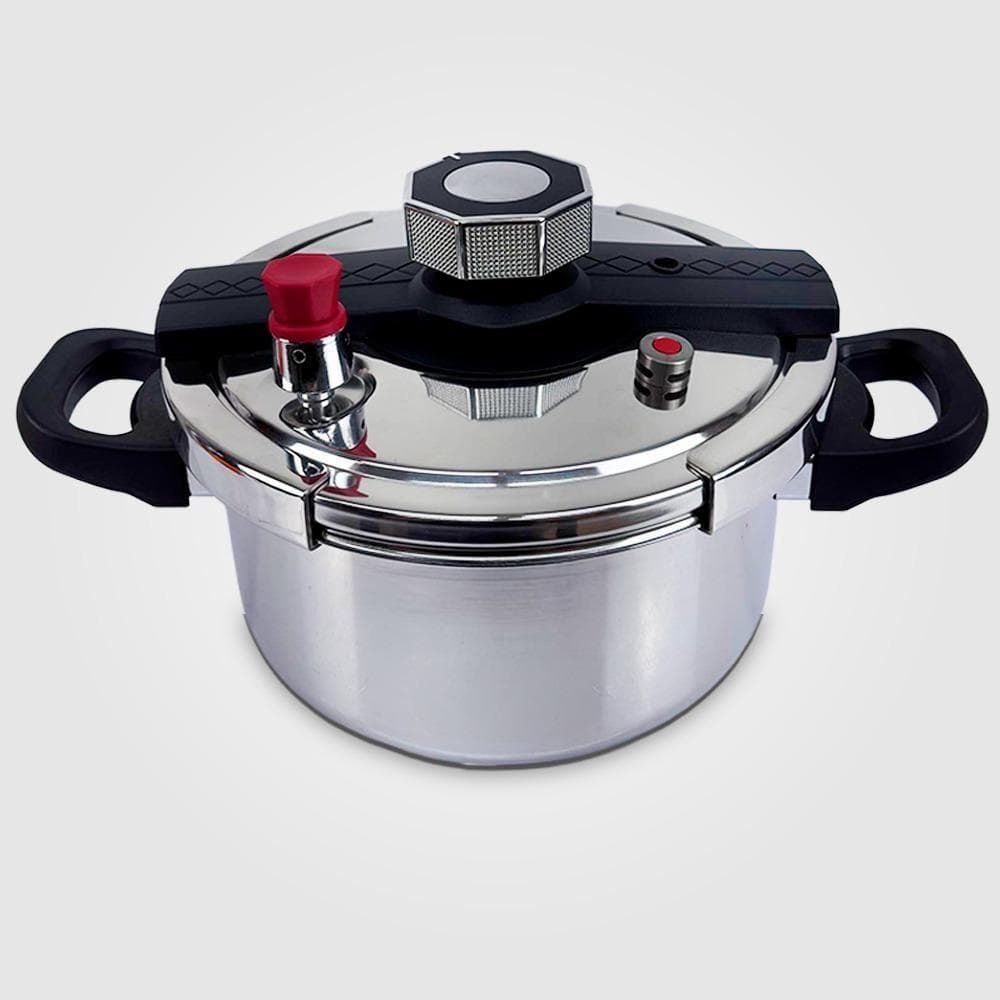 Panela de Pressão Securelock Pro Extream Inox Revestimento Aço Inox Fechamento Externo 6,2L