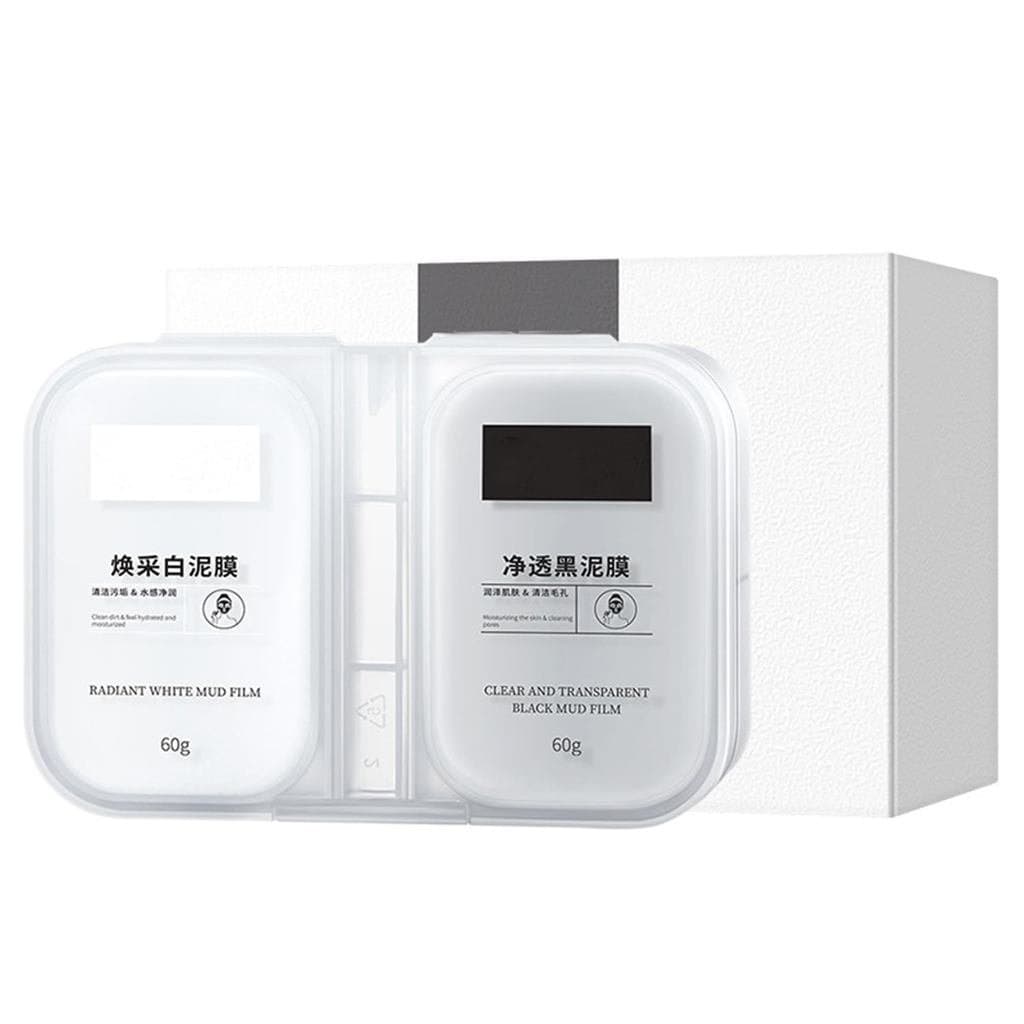 Conjunto de Máscaras Grospe&Clay - 2.1ozx2 (60g+60g), Fórmula Dupla Profunda e Hidratante, Máscara Facial para Controle