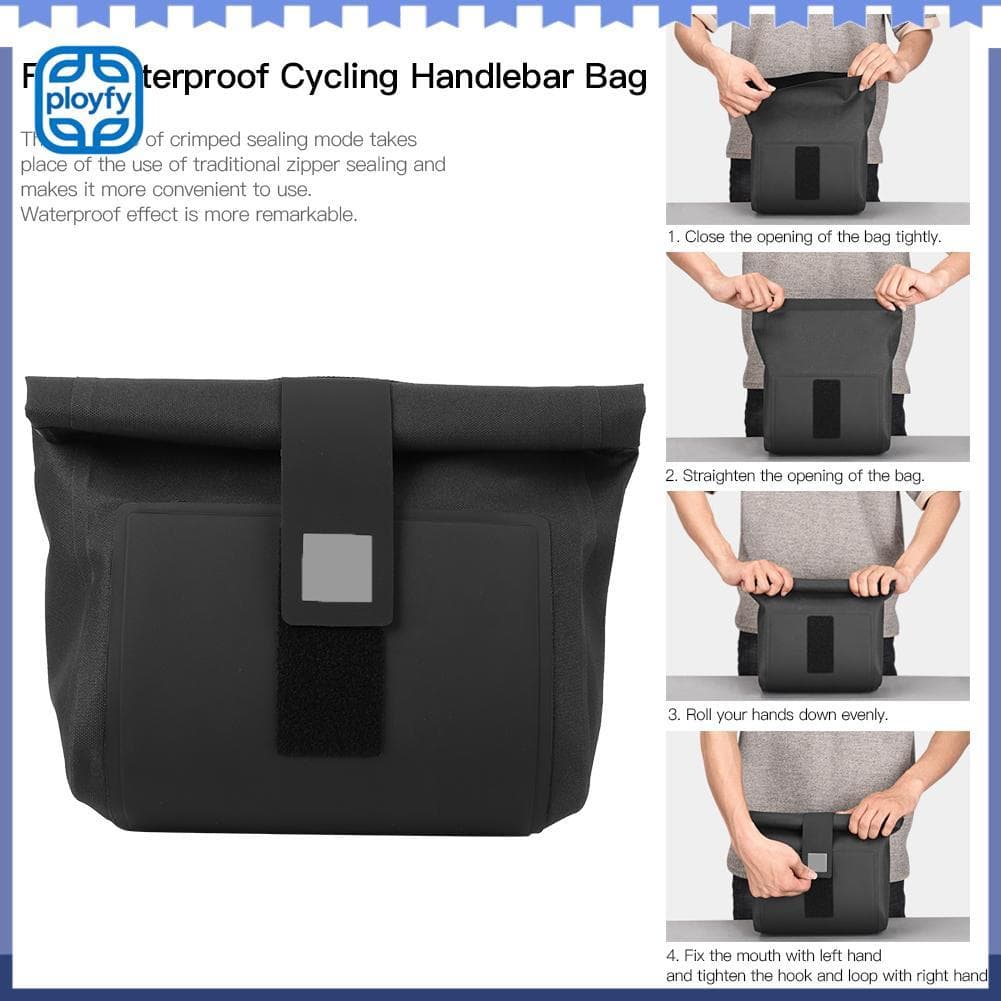 Ployfy Bolsa de guiador completa Semme com materiais e design adesivo forte para aventuras de ciclismo