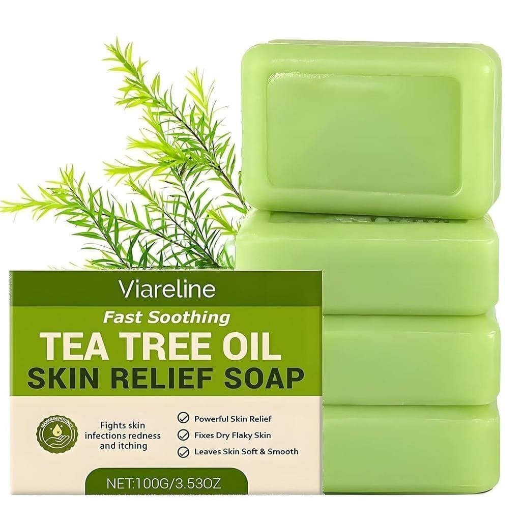 Sabonete de Tea Tree, Óleo de Tea Tree, Óleo de Coco e Witch Hazel, Sabonetes Naturais de Ervas para os Pés, Sabonetes d