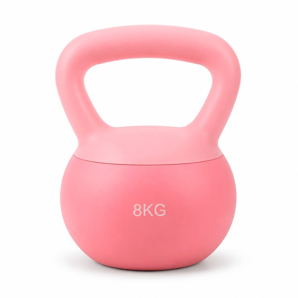 Kettlebell Soft 8kg Fitcore Emborrachado Treino Funcional para Academia e Casa