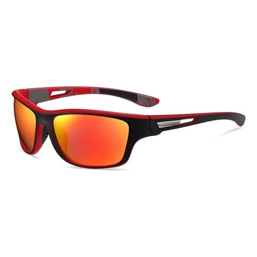 Óculos P/ Pesca Polarizado 100% Proteção Uv 400 - Vermelho