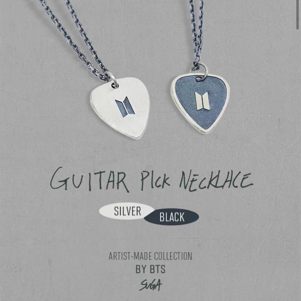 Colar Kpop Bangtan Boys com Pingente de Guitarra SUGA, um presente para fãs PA5R