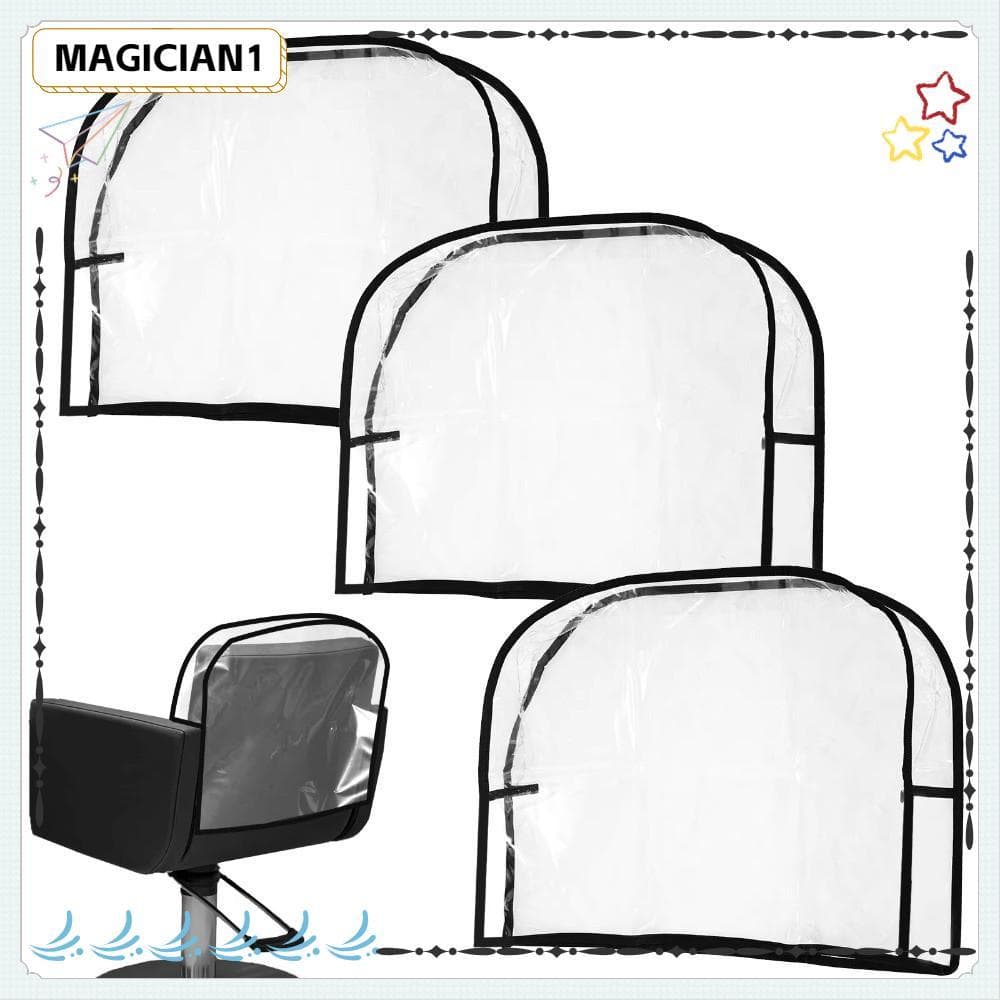 Capa Para Cadeira De Salão MAGICIAN , Capas Traseiras Cadeiras De PVC Redondas Macias À Prova D'água Barbeiro