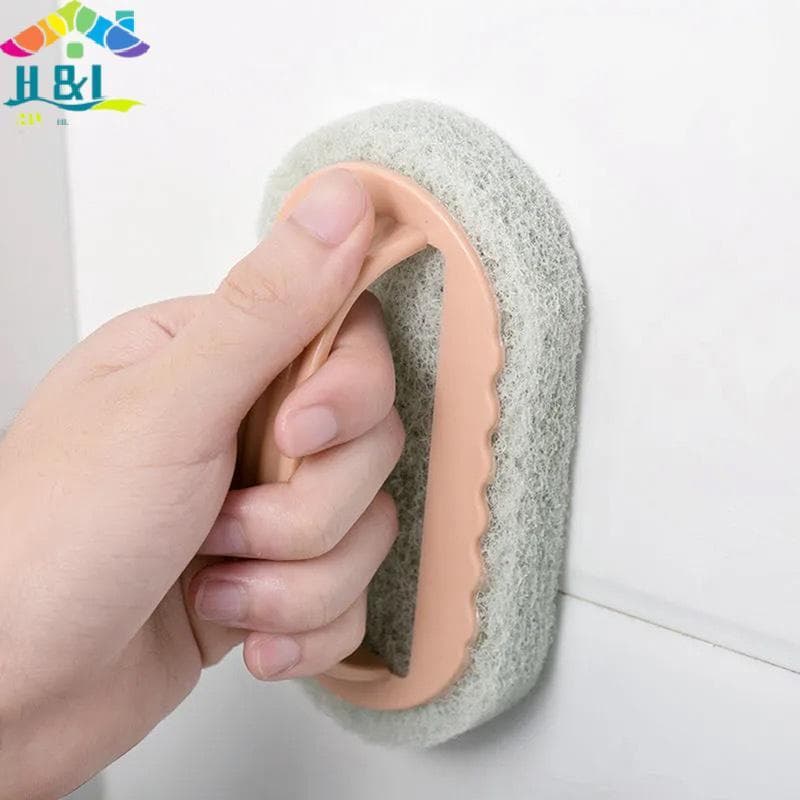 " H & L Forte Limpeza De Cozinha Banheiro Escova De Parede De Vidro Banho Alça De Plástico Esponja Fundo De { th }