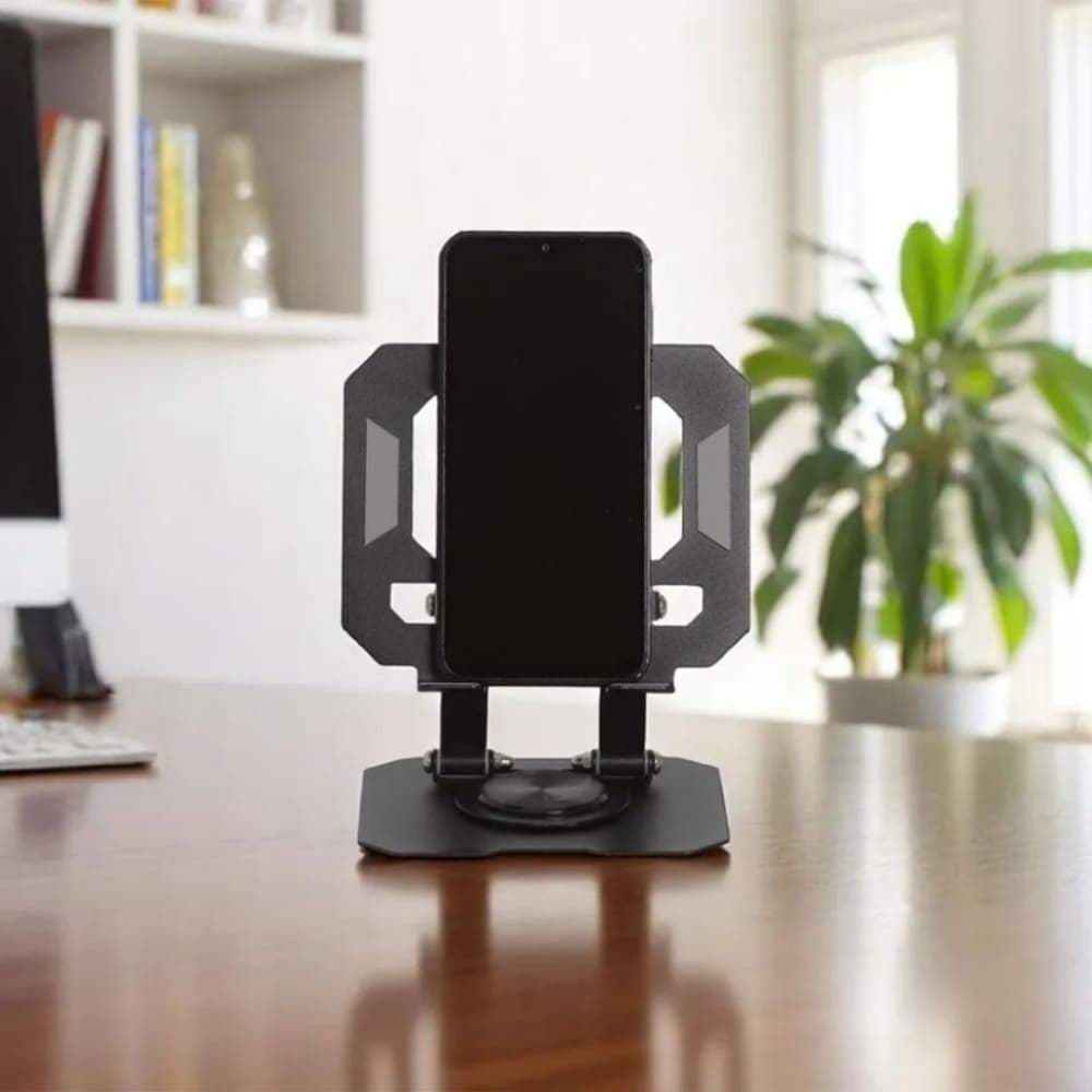 Suporte Dobrável de Alumínio Resistente, Suporte Ergonômico Compatível com Tablets e Smartphones