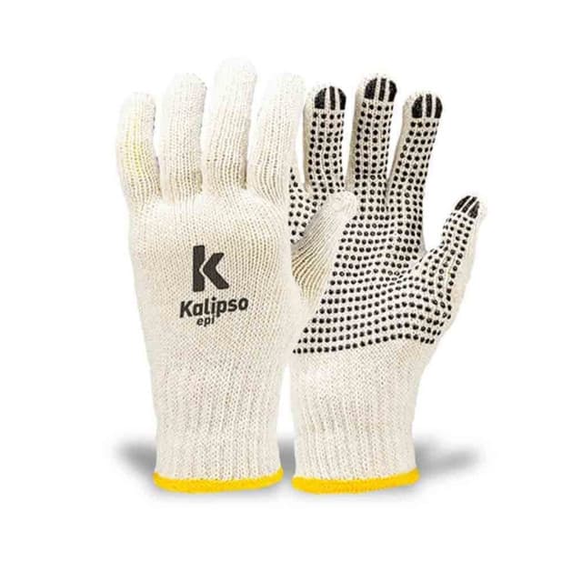 Kit 12 Pares Luva Tricotada Pigmentada Kalipso Tatex