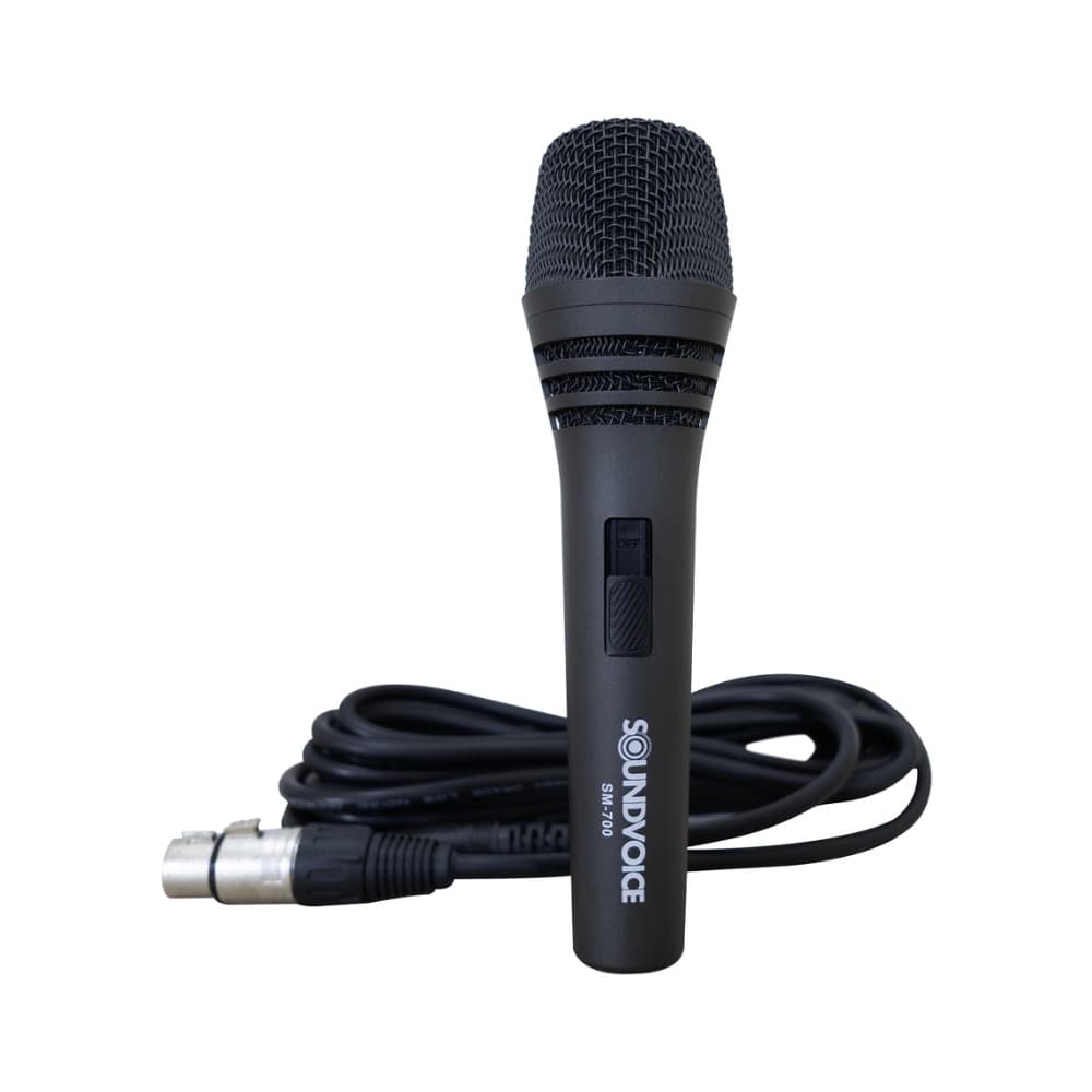 Microfone Dinâmico Soundvoice Com Fio Ômega SM-700