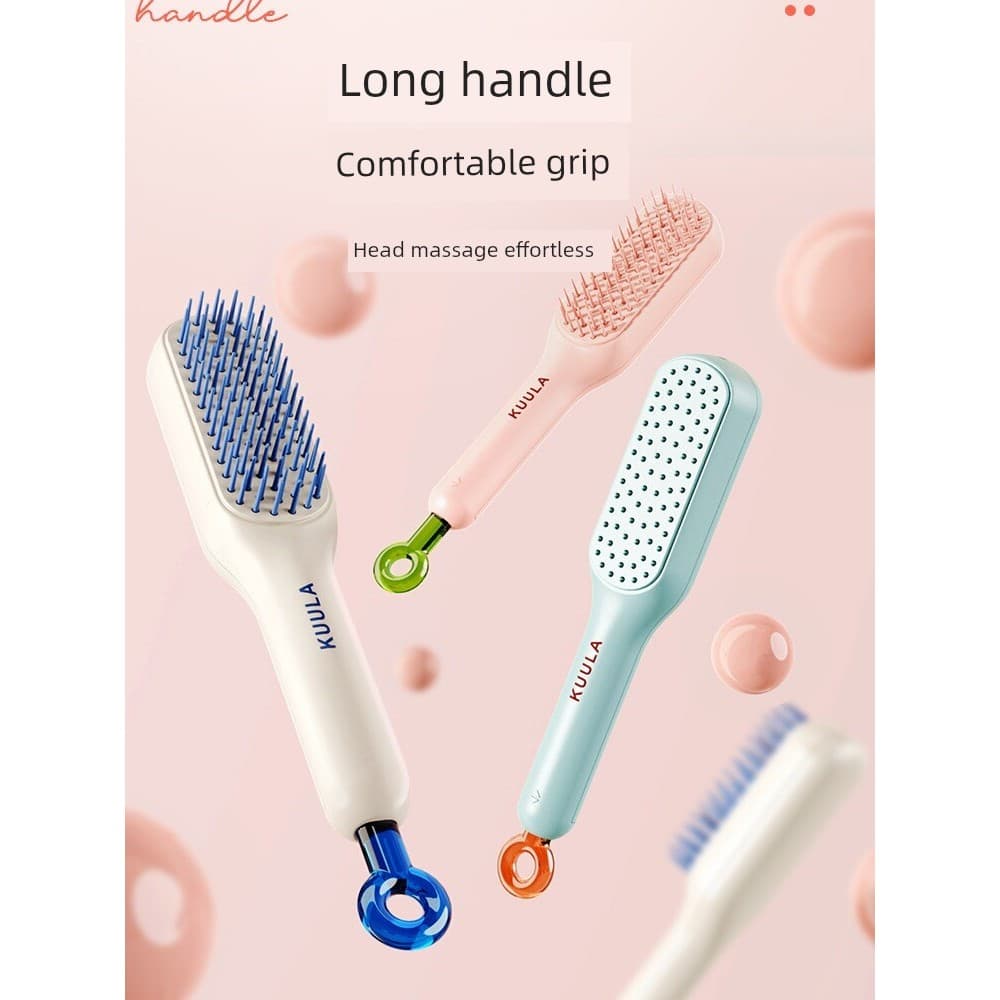 Pente mágico não machuca o cabelo portátil antiestático retrátil