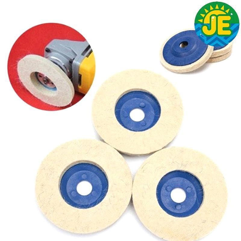 100mm Roda De Polimento De Lã Almofadas Ângulo Moedor Disco Feltro