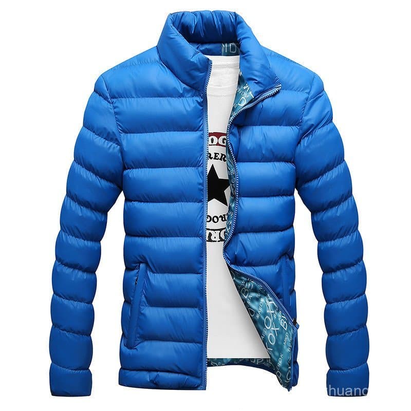 Jaqueta acolchoada masculina novo estilo versão coreana Slim-fit jaqueta de inverno masculina gola alta jaqueta acolchoa