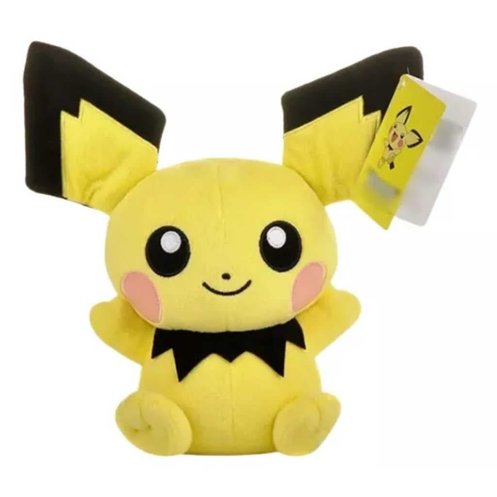 Pelúcia 26cm Pichu Pikachu Pokémon Raichu Antialérgico