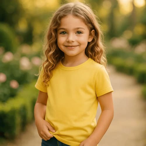 Camiseta Infantil Básica Menina Malwee Kids1-10 Lisa Algodão