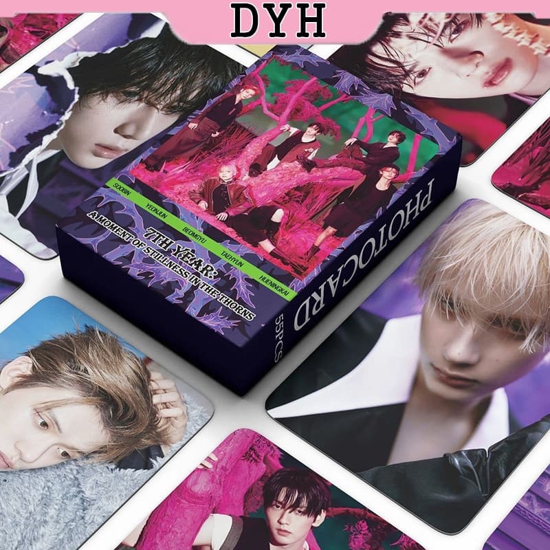 55pcs/box TXT Photocards STARKISSED TOGETHER Do It Like That  Album LOMO Card Postcard