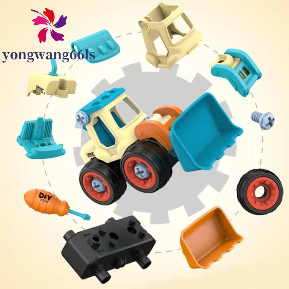 Brinquedo de Montagem de Peças YONGWANG, Função de Desmontagem de Veículo de Engenharia, Carro DIY NAGT