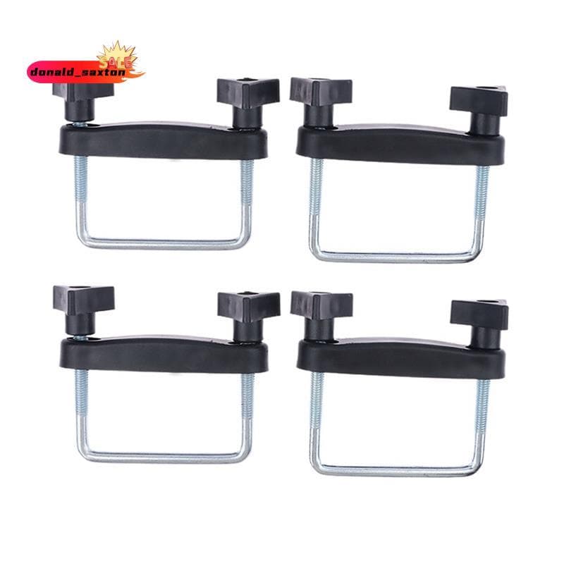 [Rápido D] Universal 4 PCS Cesta De Rack De Teto De Carro Braçadeiras De Parafuso Em U Kit De Montagem 8 Cm Clipes De Fi