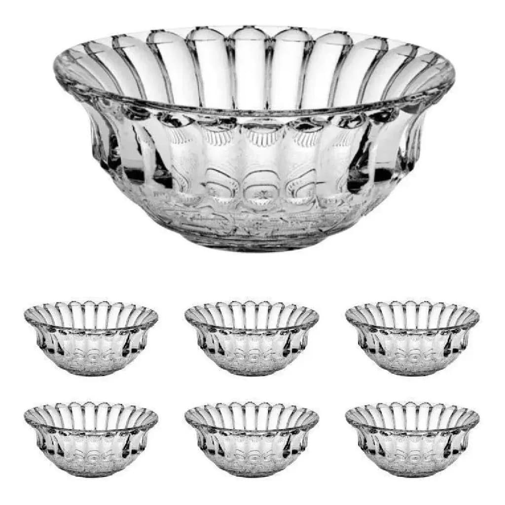 Conjunto de Bowls de Vidro Konia – 7 Peças