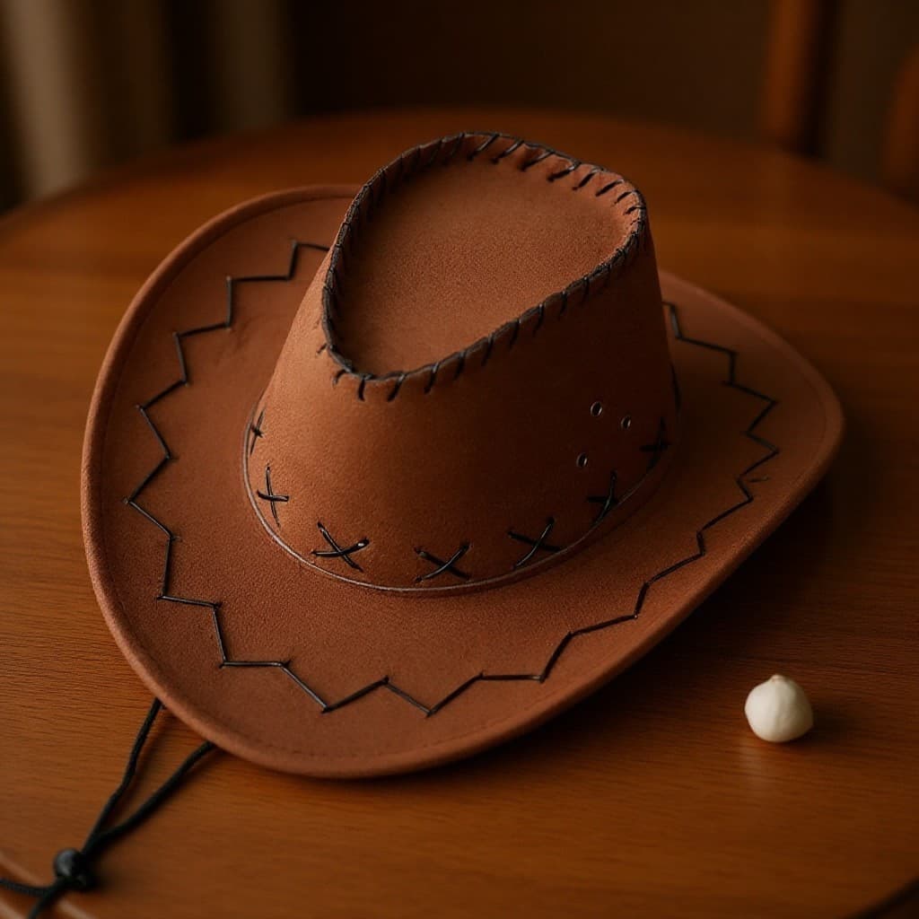 Chapéu De Cowboy Com Proteção Solar Masculina-Verão Estilo Ocidental Retrô