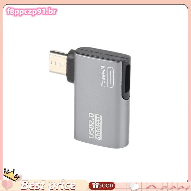 Adaptador De Cabo Alimentado Por Alimentação Micro-USB Para Com Design De Ângulo . Adequado Tablet , TV (Esquerda)
