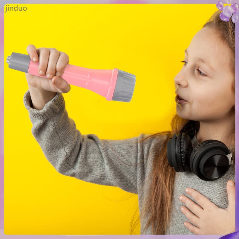 🎤 4Peças Microfone De Brinquedo Plástico Colorido Festa
