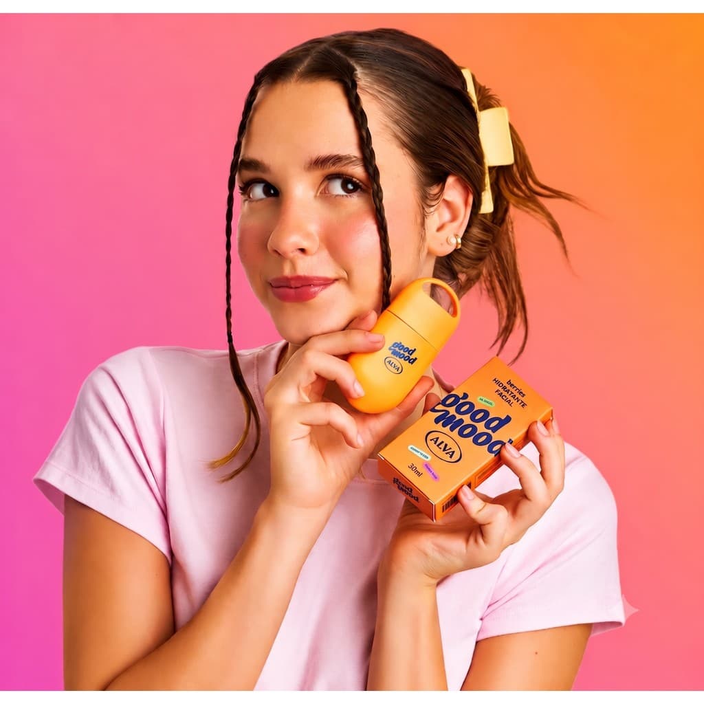 Hidratante Facial Berries Alva Skincare Pele Oleosa Toque Seco Vegano Good Mood Alva 30ml