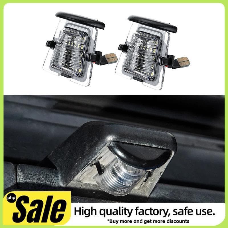 2 Pçs Lâmpada De Sinal Amortecedor Traseiro Do Carro Suporte Da Placa Luz LED Para JK JL 2007-2021 Acessórios