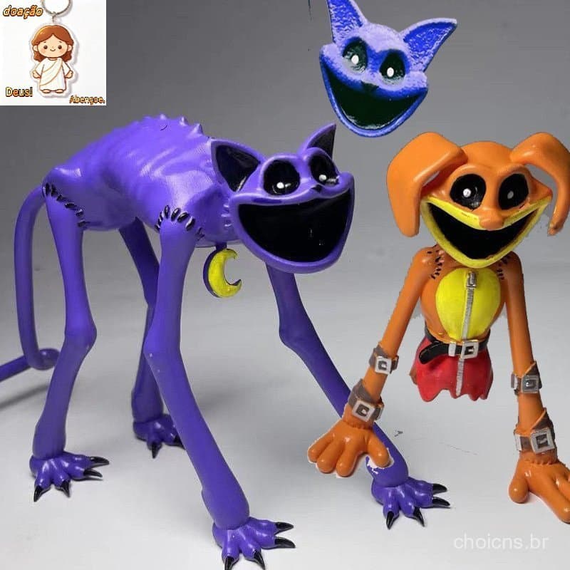 Bonecos Smile Animal Series: DogDay, Catnap, Poppy Playtime, Modelo de jogo de terror, presentes de brinquedo infantil