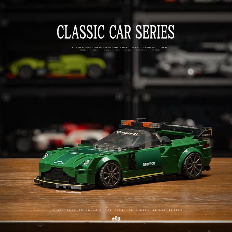 Brinquedo de montagem de blocos de construção de modelo de carro esportivo para decoração