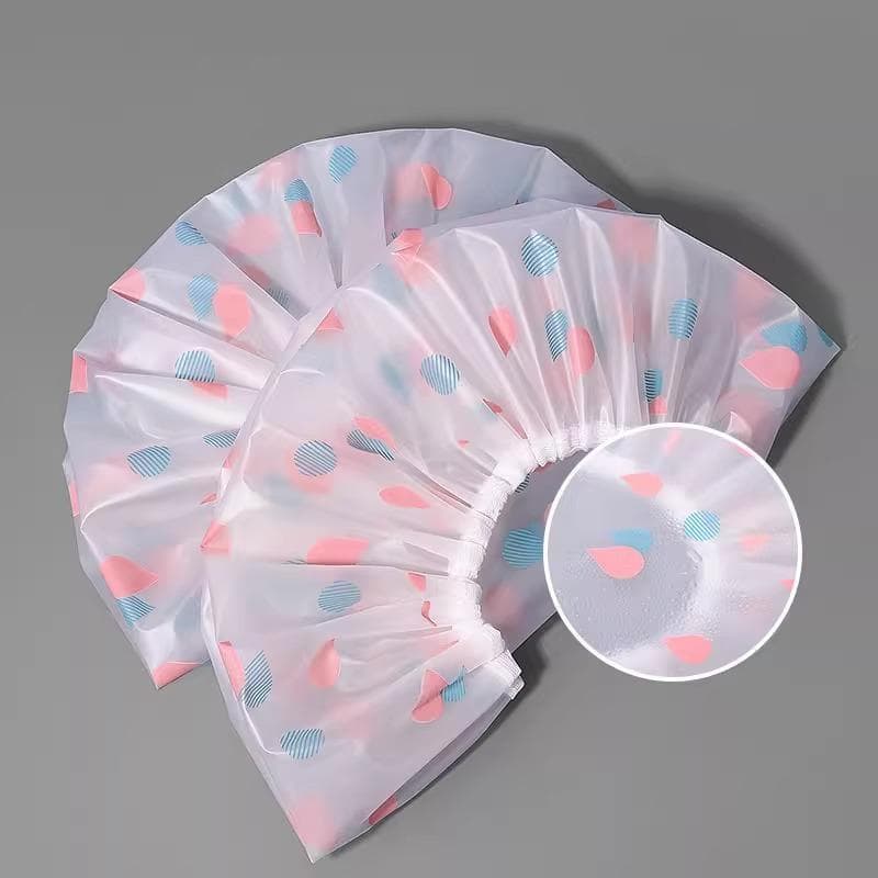 Touca de banho à prova d'água, touca de banho doméstica, cozinha, Anti-fumaça, tintura de cabelo para meninas, touca de