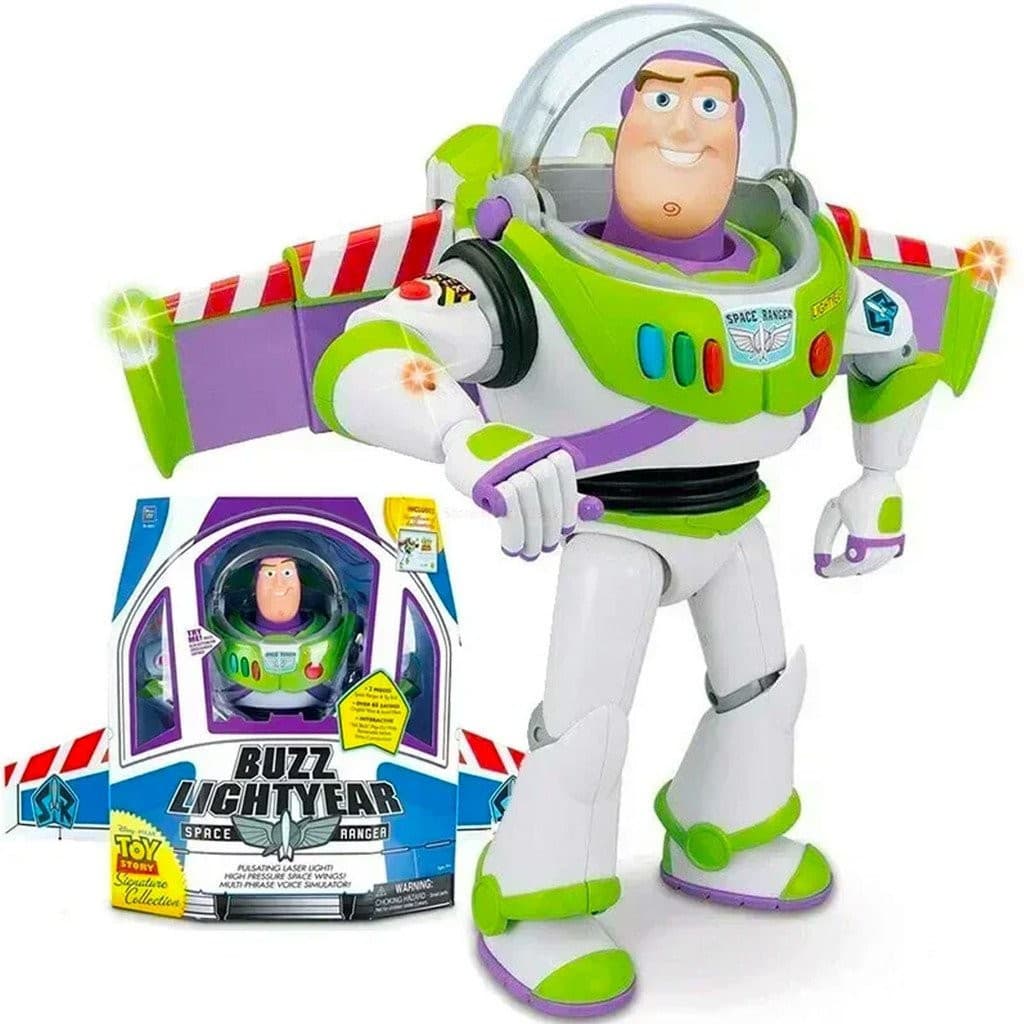 TOY STORY 4 BUZZ LIGHTYEAR FALA COM LUZES E JET THRUSTS 3TEN Presente de Natal para o Dia das Crianças 7DKT