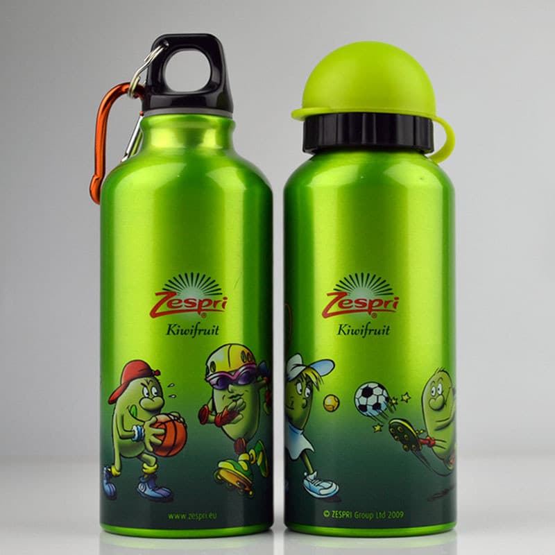 Garrafa de água de alumínio para estudantes, 450ml, equipamento para garrafa de água ao ar livre, copo de água portátil