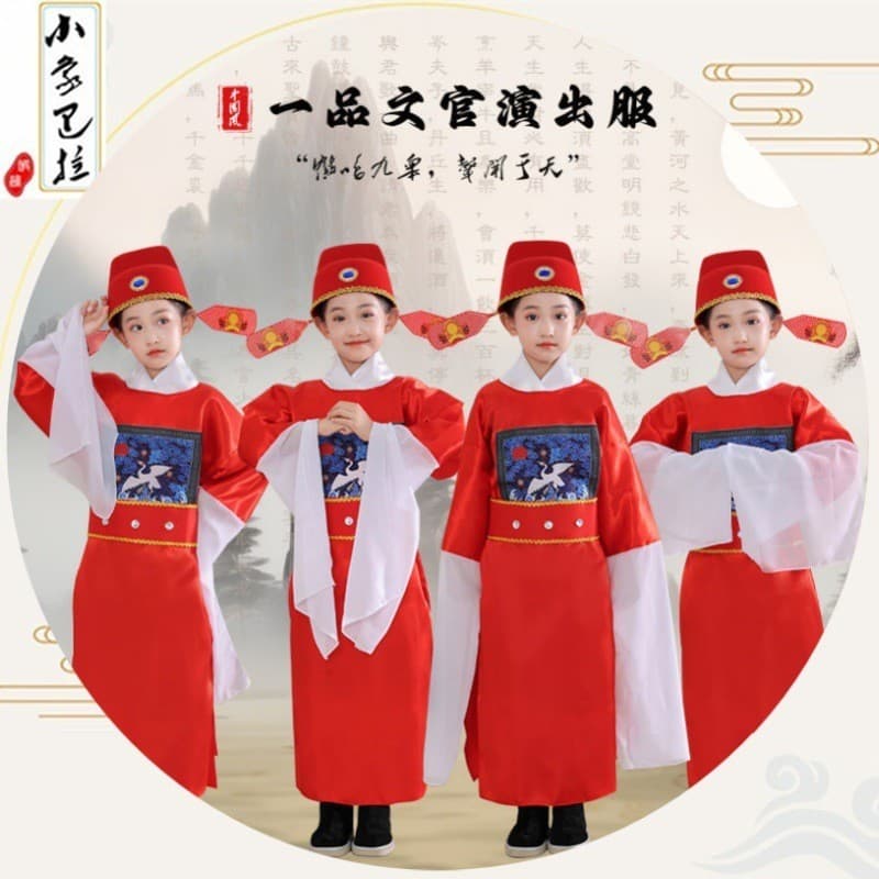 Traje feminino traje Zhuangyuan masculino feminino traje Drama das crianças Peking Opera conjunto completo uniforme ofic