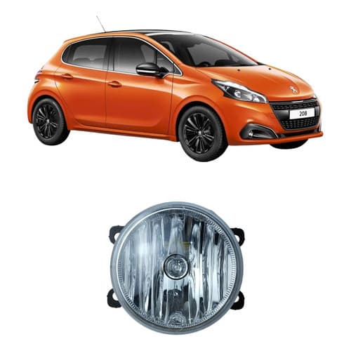 Farol De Milha Neblina Com Lâmpada Peugeot 208 2012 A 2018 Transparente