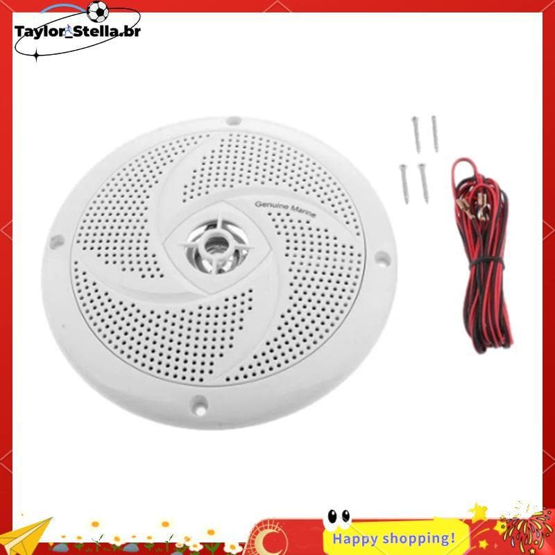 6.5 Polegada Alto-Falante Marinho À Prova Dwaterproof Água 60W Barco Amplificador De Áudio Com Cabo Para Carro RV Som Fá