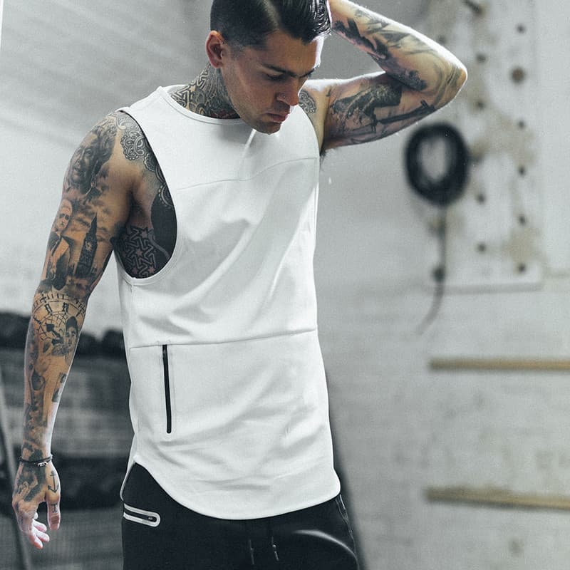 Europeu americano topo sem mangas basquete camiseta muscular correndo irmãos solto esportes colete masculino corte manga