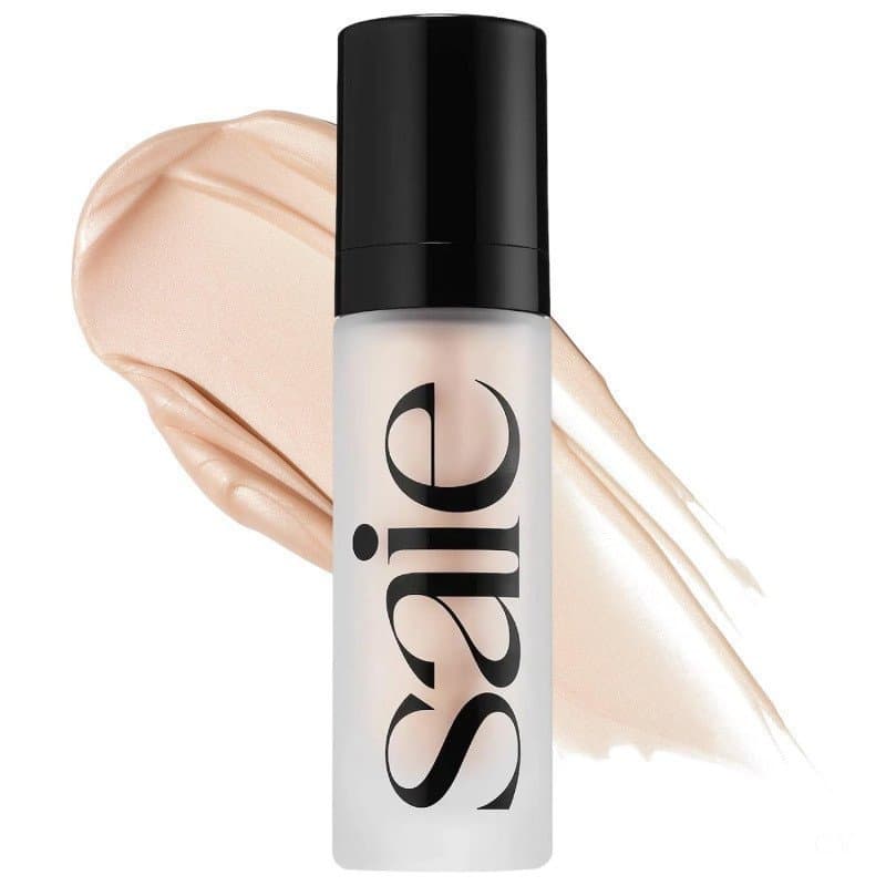SaieGlowySuperGel - Primer Hidratante para Maquiagem e Sérum Iluminador com Vitamina C e Óleo de Esqualano - Iluminador
