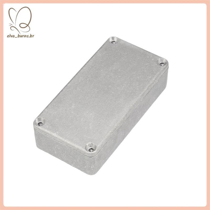 [elva_burns.br] Gabinete De Alumínio 100x50x26mm Para Caixa De Efeito De Guitarra/Pedal 1590G Projetos DIY