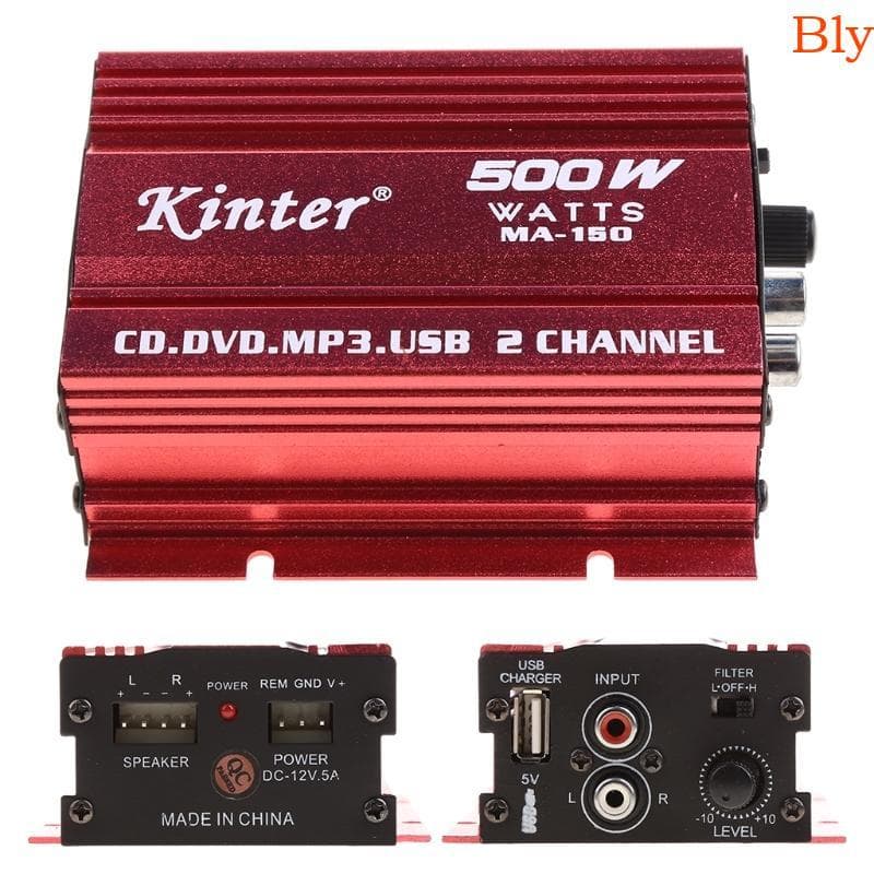 Bly Hi-Fi 36W Amplificador Estéreo 2 Canais Componente Equipamento Alto-Falante Para Carro Doméstico