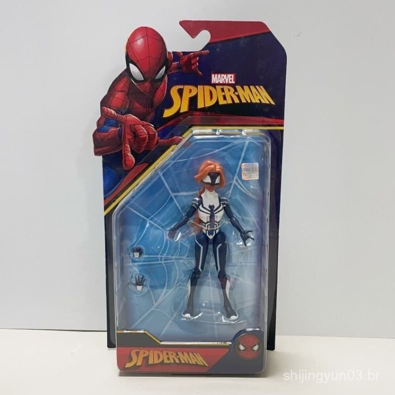 Marvel Moving Spider-Man Series: Homem-Aranha com articulações manuais substituíveis, figura de ação modelo YCZO