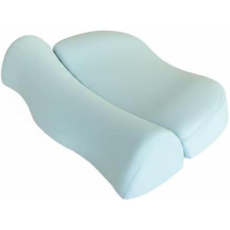 Travesseiro De Espuma Viscoelástica Fenteer Pescoço Cervical Wave Design Ergonômico Com Suporte Para Radagem E Capa De M