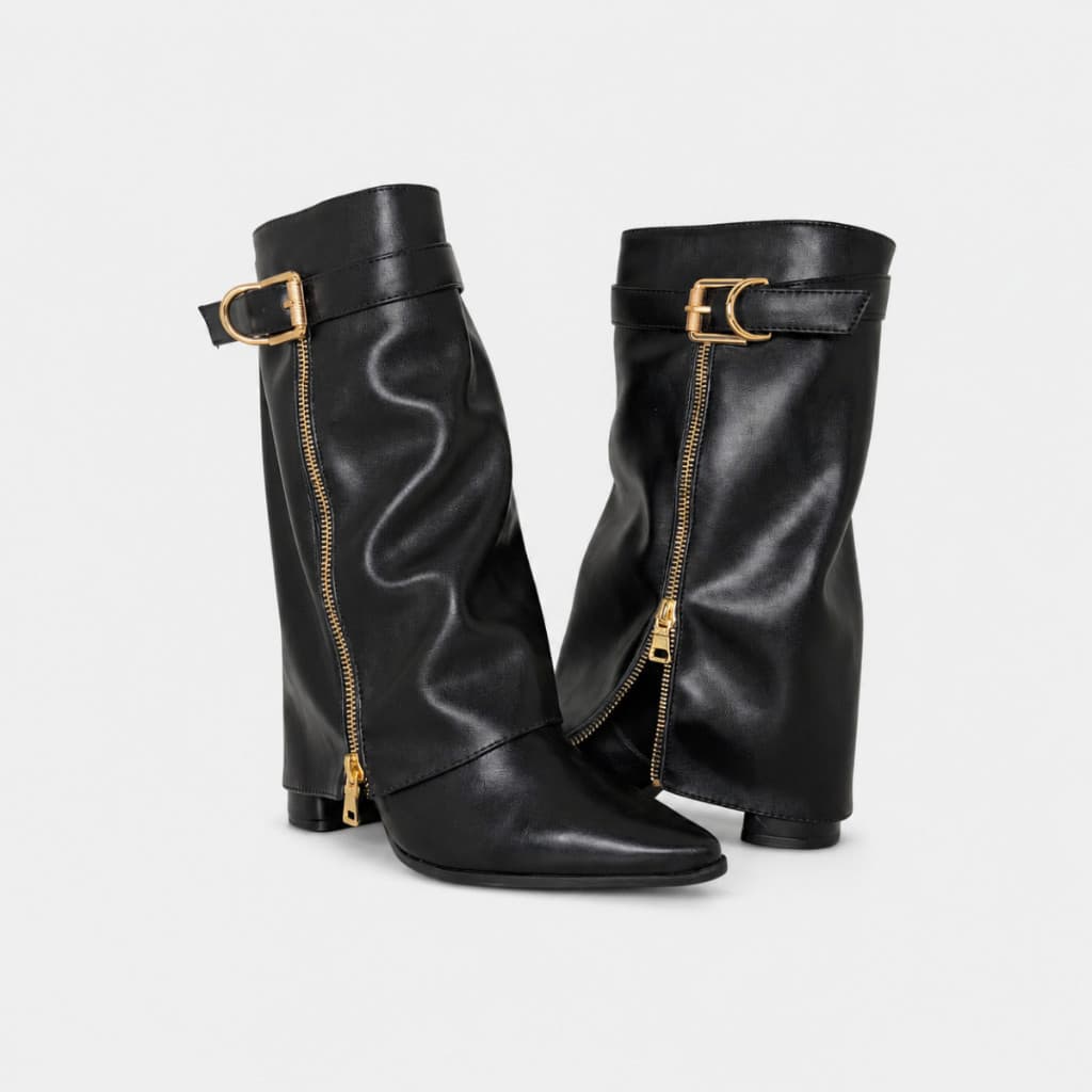 Bota Feminina Capa Ramarim Cano Medio Salto Bloco Original