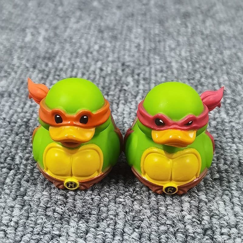 Bens em massa versão Q ornamentos de borracha bonitos couro pato Desktop pato mão escritório deus tartaruga pequeno amar