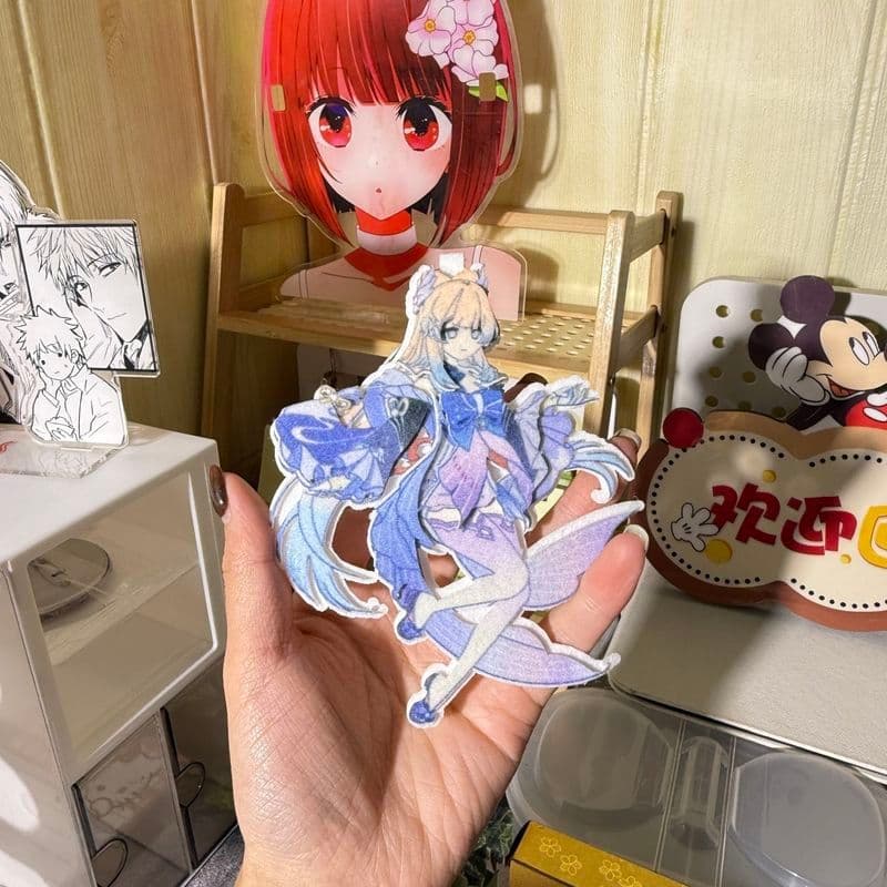 [Estoque pronto] Linda Coral Miyamiya Shinkai Mercadoria Anime Não-tecido Pingente Chaveiro Bolsa Escolar Estojo Pingent