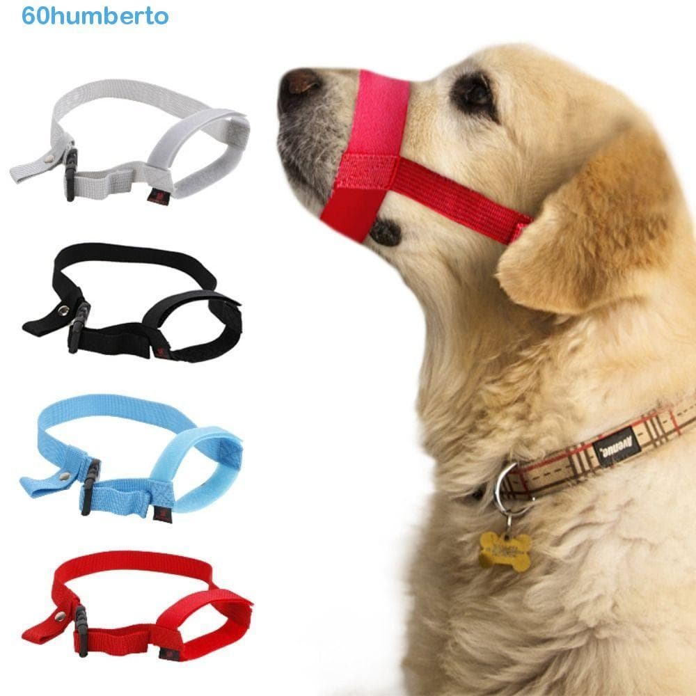 HUMBERTO Dog Straps Máscara Nylon Colorido Para Prevenir Desordenada Comer Anti-Mordida Respirável Ajustável Puddy Mouth