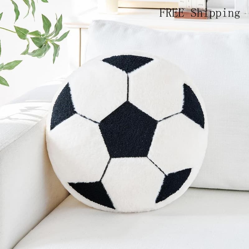 Almofada de Futebol, Almofada de Pelúcia de Futebol de 12", Almofada Decorativa, de Chão, de Assento,