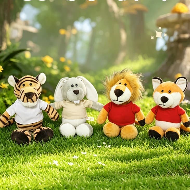 141 Tigre Boneca Panda Boneca Animal da Floresta Brinquedos Infantis Leão Boneca Pelúcia Travesseiro Tigre Brinqu