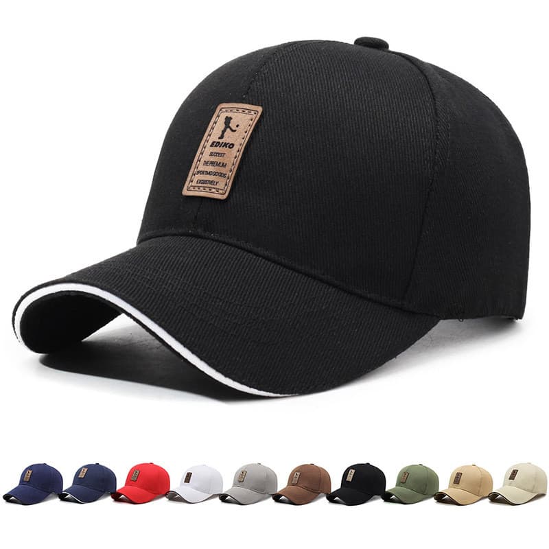 Chapéu masculino novo estilo boné de beisebol respirável absorvente de suor esportes lazer boné de pico protetor solar s